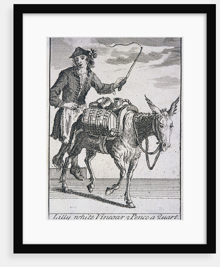Lilly White Vinegar 3 Pence a Quart, Cries of London, (c1688?) by Anonymous