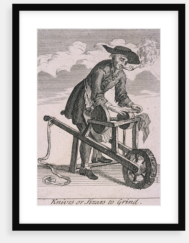 Knives or Sizars to Grind, Cries of London, (c1688?) by Anonymous