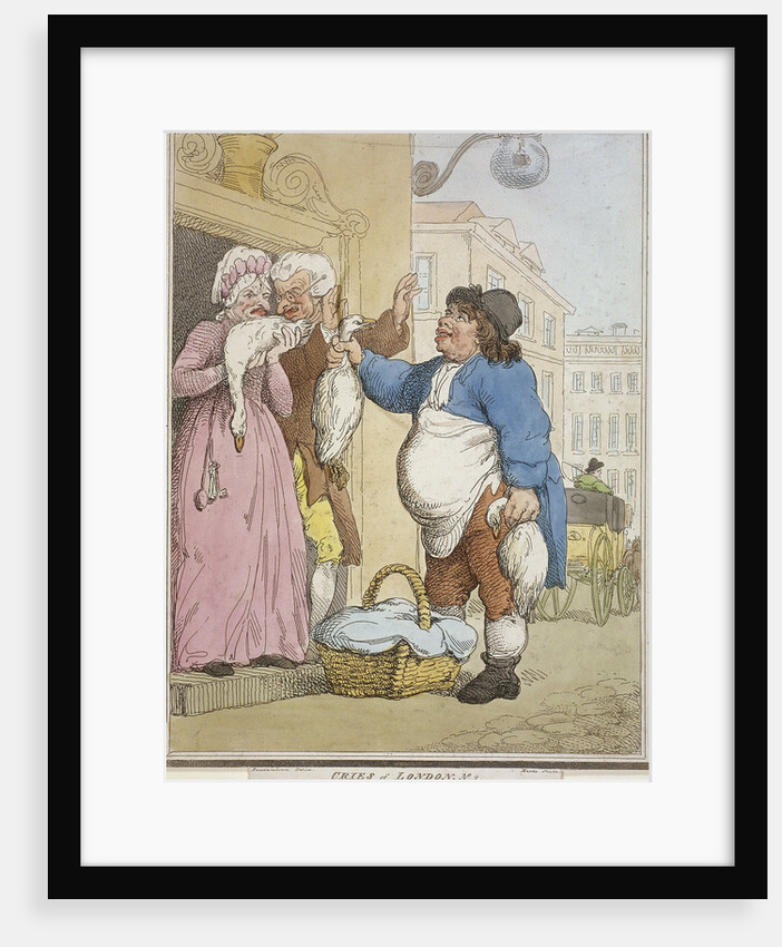 Buy my Goose, my fat Goose, plate II of Cries of London by H Merke