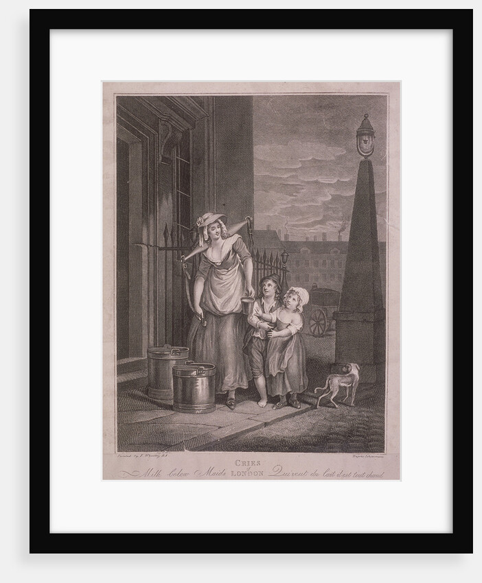 Milk below Maids, Cries of London by Luigi Schiavonetti