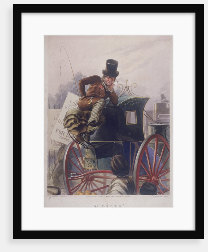 Hansom cab driver, London by J Harris