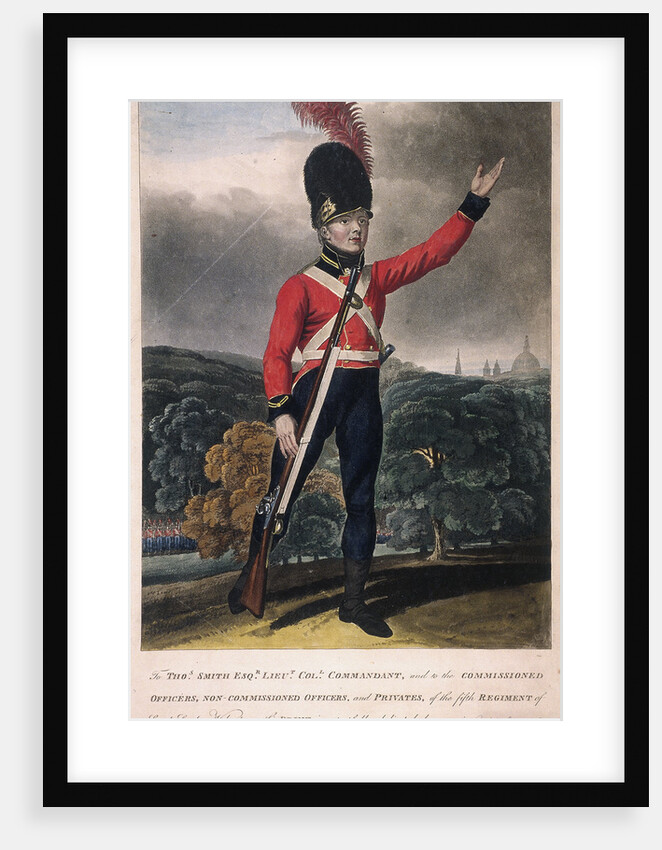 Military figure in the uniform of the fifth regiment of the Loyal London Volunteers by Anonymous