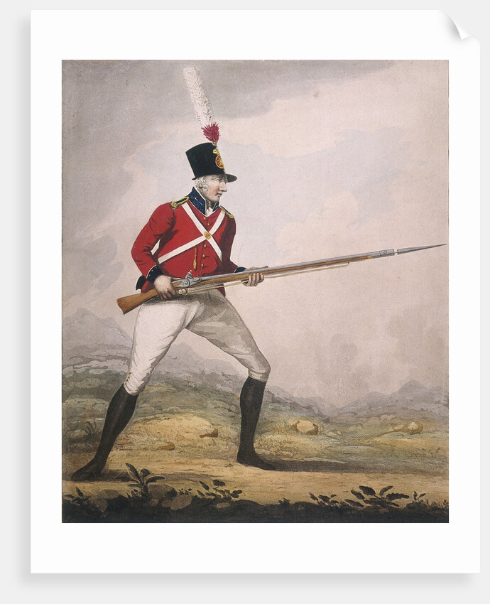 Military figure in the uniform of an unidentified volunteer regiment by Anonymous
