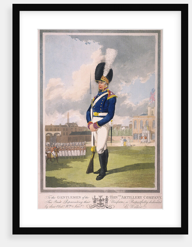 Military figure in the uniform of the Honourable Artillery Company by Anonymous