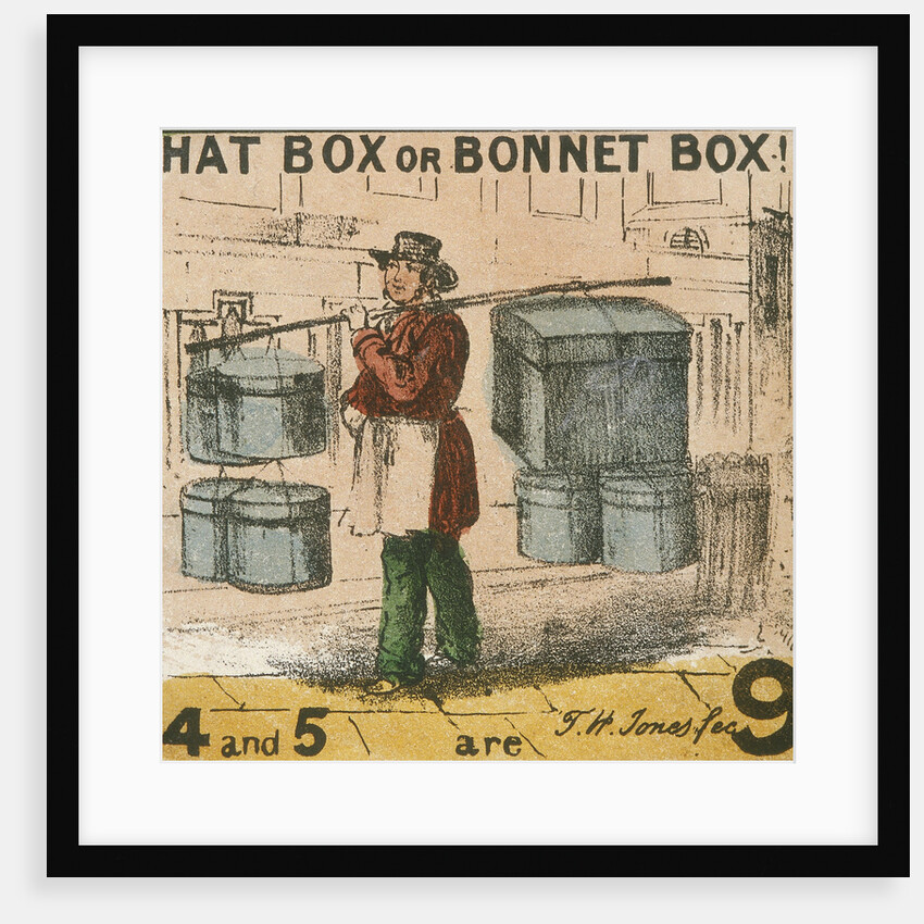 Hat Box or Bonnet Box!, Cries of London by TH Jones
