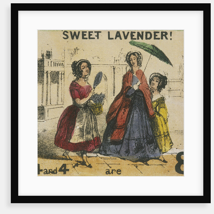 Sweet Lavender!, London, c1840, Cries of London by TH Jones