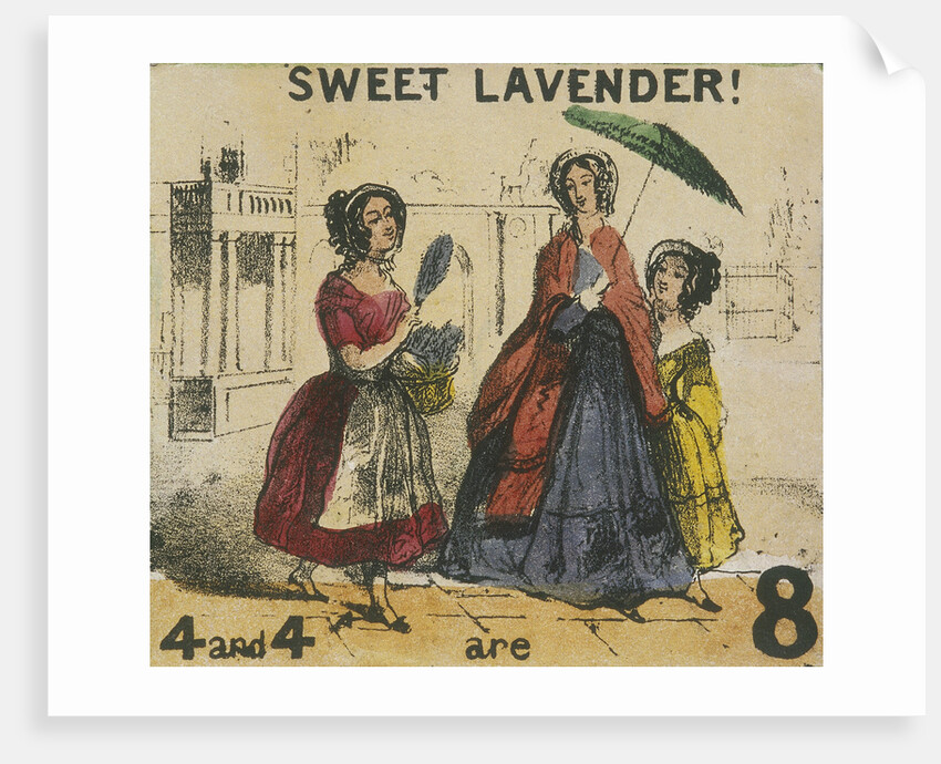 Sweet Lavender!, London, c1840, Cries of London by TH Jones