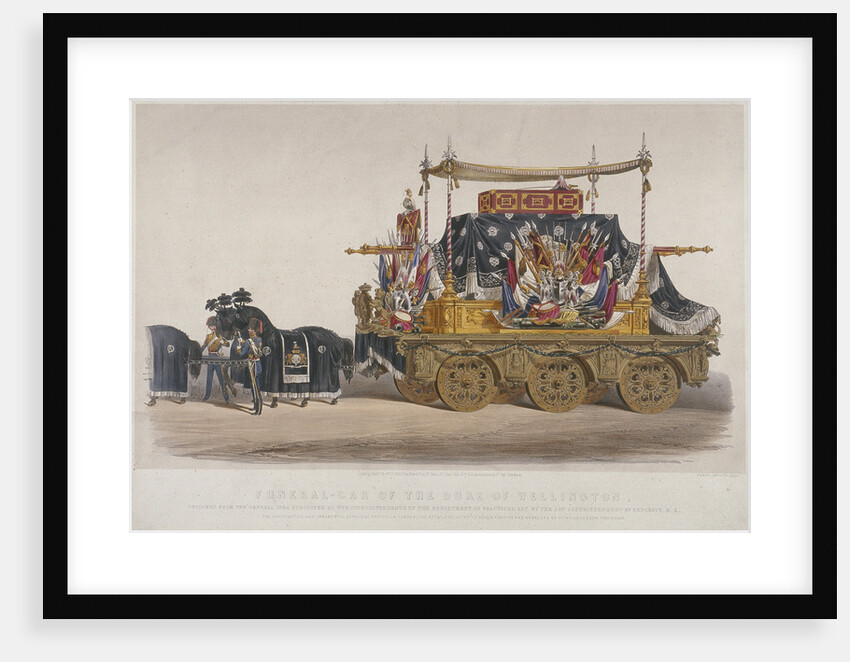 View of the funeral car of the Duke of Wellington by Richard Redgrave