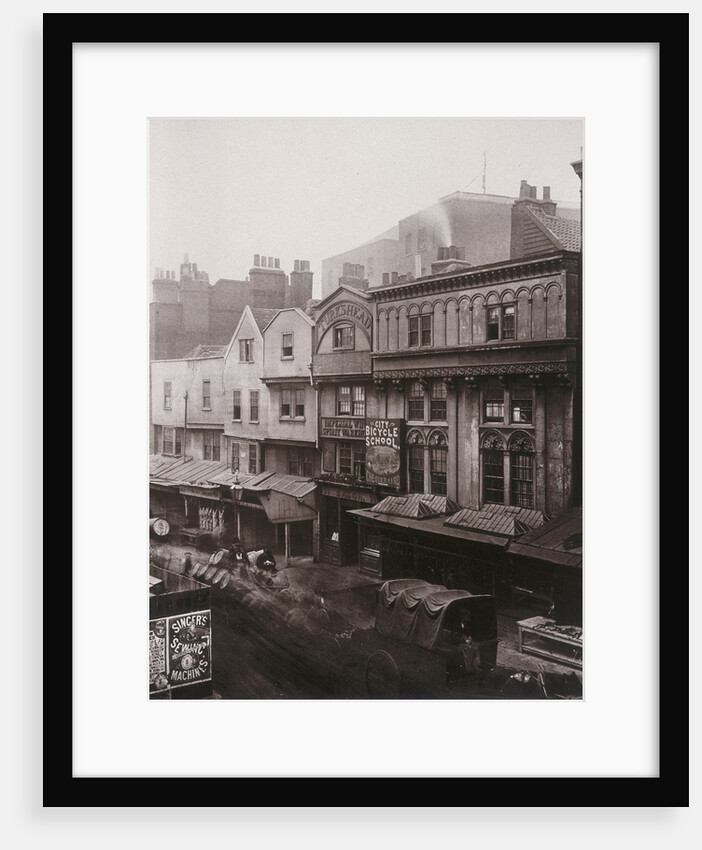 View of houses and shops in Aldersgate Street by Henry Dixon