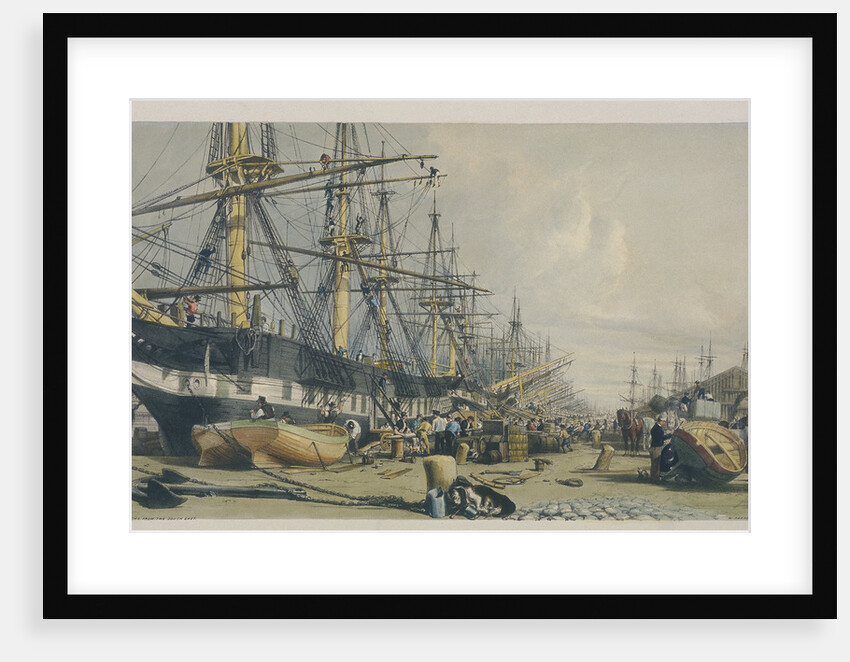 View of West India Docks from the south east by William Parrott