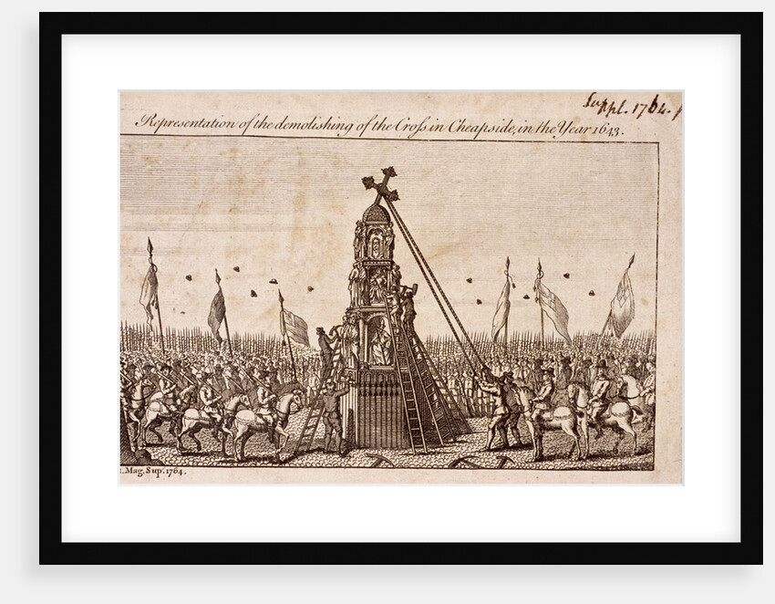 The destruction of the Cheapside Cross, London by Anonymous