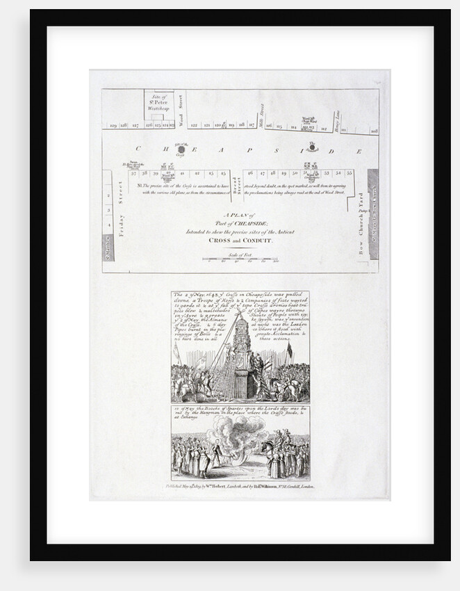The destruction of the Cheapside Cross, London by Anonymous
