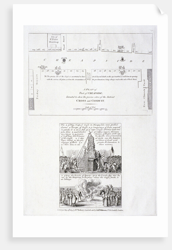 The destruction of the Cheapside Cross, London by Anonymous