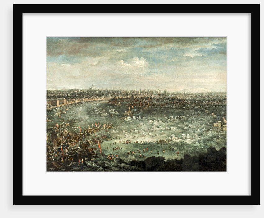The Thames During the Great Frost of 1739 by Jan Griffier II