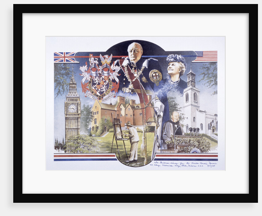 Images relating to Winston Churchill Memorial Library, St Mary Aldermanbury, London by Anonymous