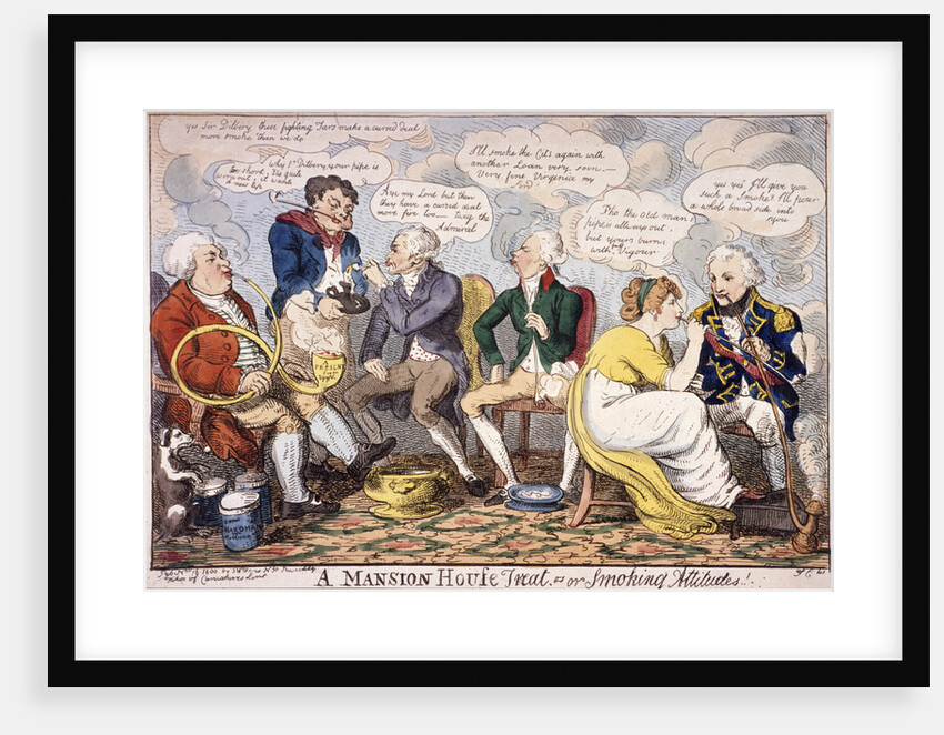 A Mansion House treat - or smoking attitudes, London by Anonymous