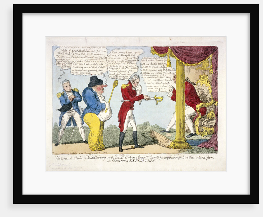 The grand Duke of Middleburg or late Ld. C-t-m & Commdore Cur-t's paying their respects... by Anonymous