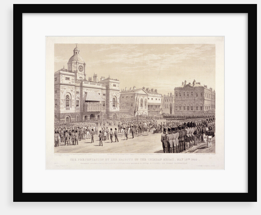 Presentation of the Crimean Medal by Queen Victoria to Colonel Sir Thomas Trowbridge, May 18th 1855 by Thomas Picken