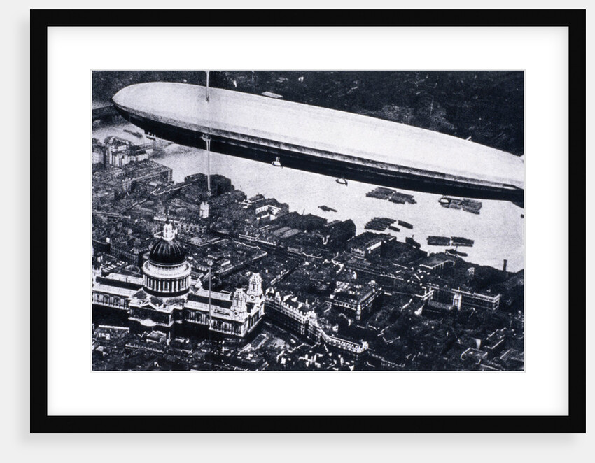Aerial view from the north west of the Graf Zeppelin above St Paul's and the River Thames by Anonymous