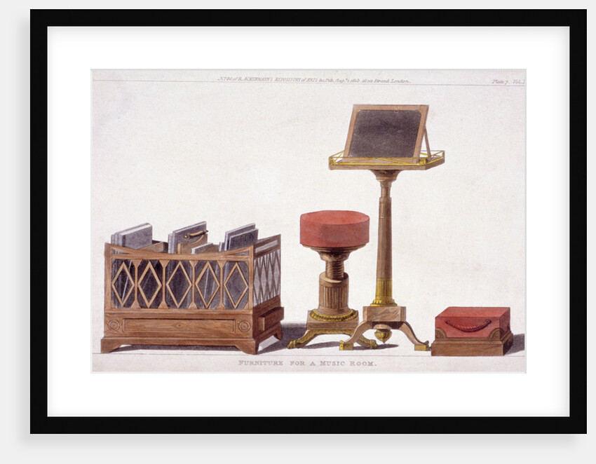 Furniture for a music room by Anonymous