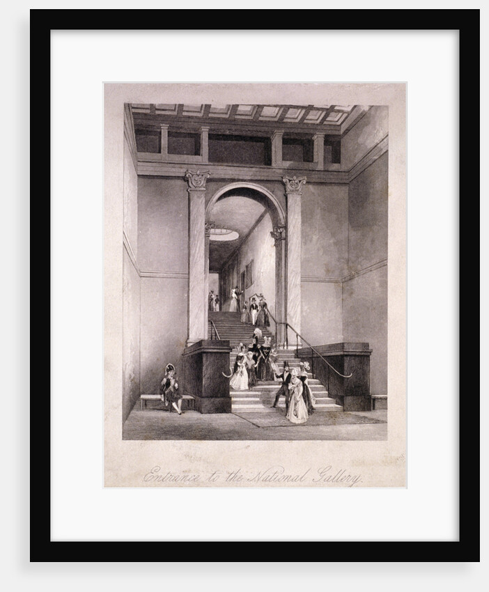 Entrance to the National Gallery in Trafalgar Square, Westminster, London by Anonymous