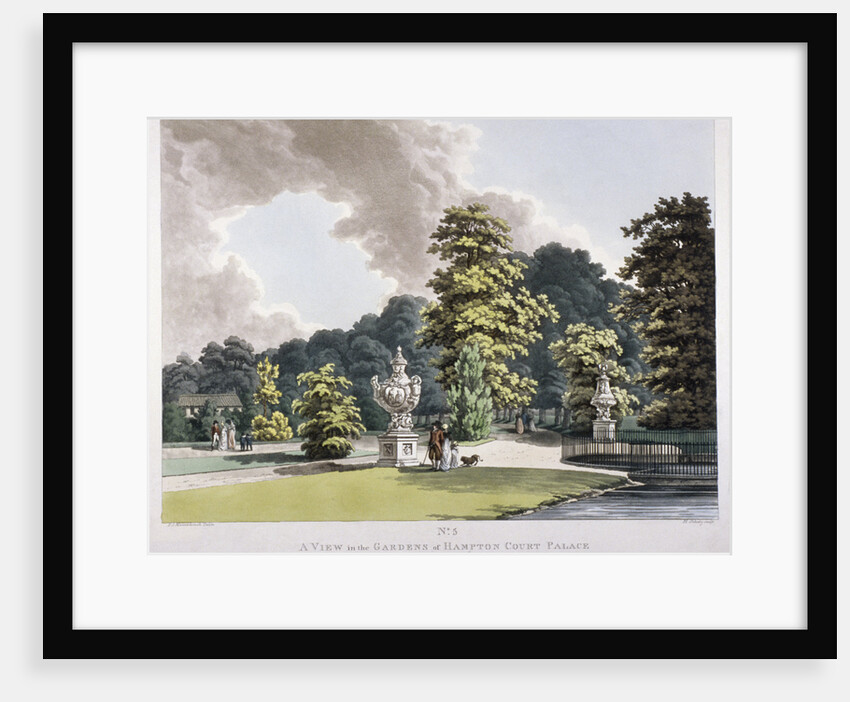 Gardens at Hampton Court Palace, Hampton, Middlesex by Heinrich Schutz