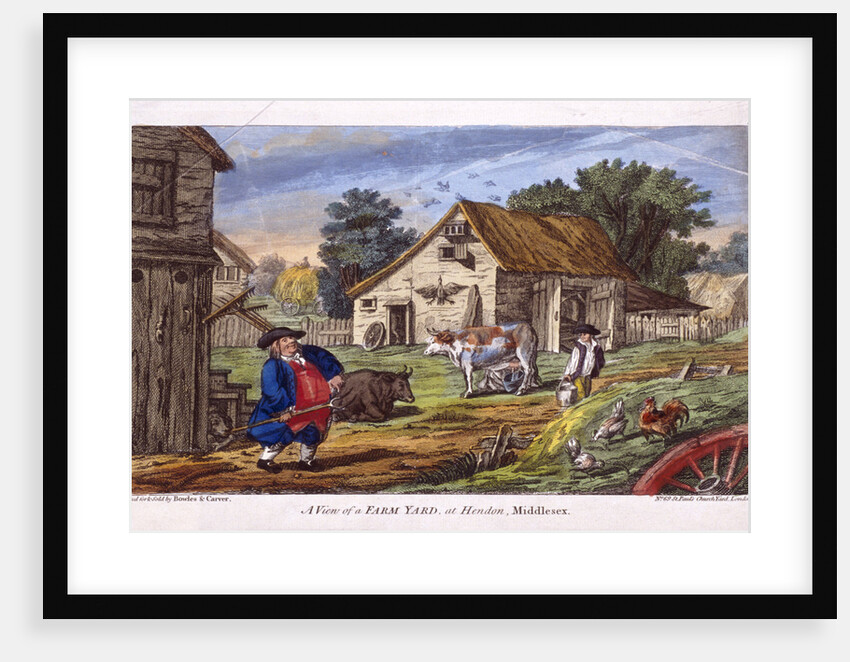 View of a farmyard in Hendon, in the London borough of Barnet by Anonymous