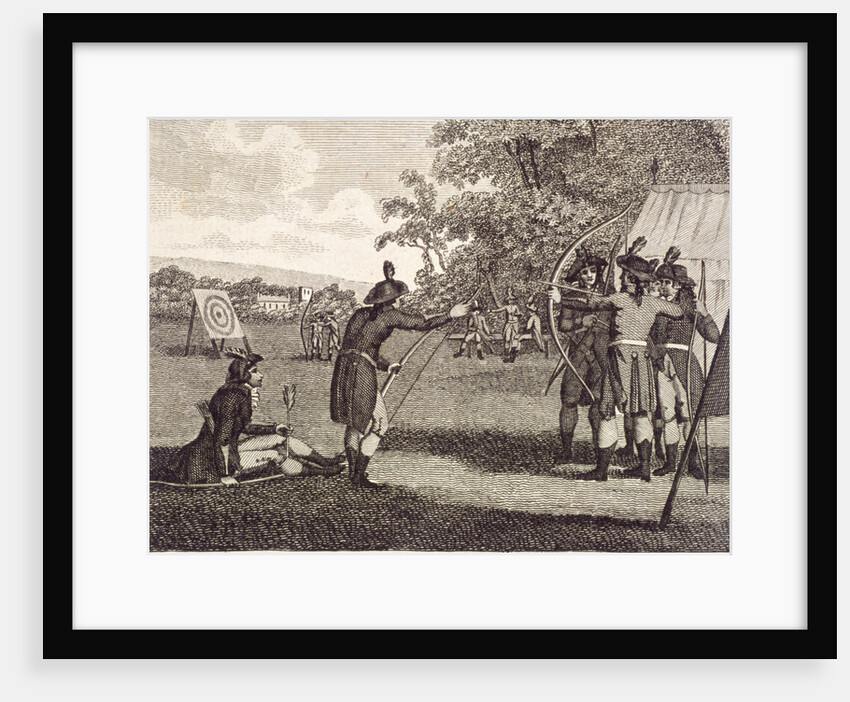 View of The Royal Archers in Finsbury Fields by Anonymous
