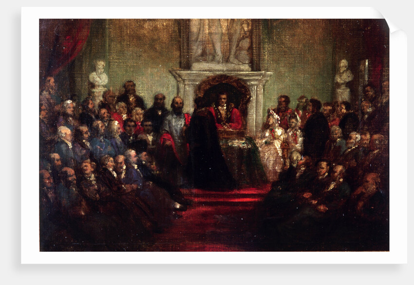 Presentation of the Freedom of the City to General Garibaldi, April 20 1864' by Sir John Gilbert
