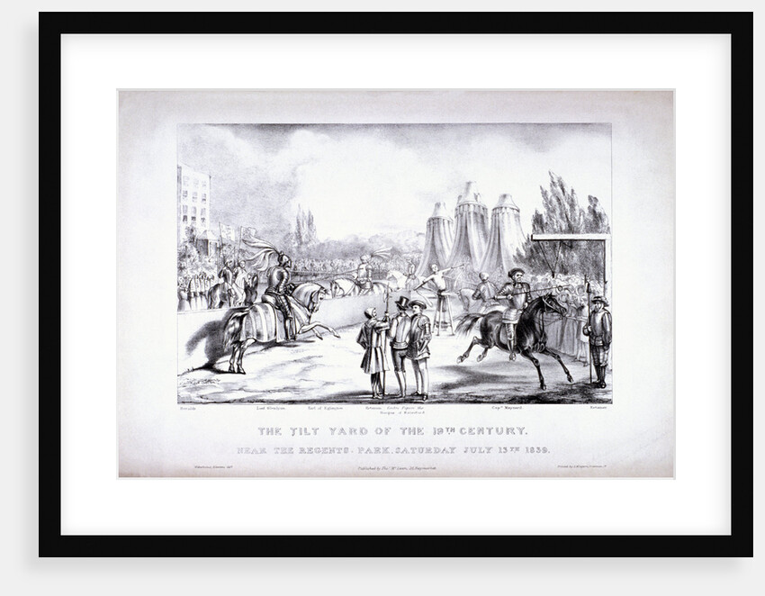 Eglinton Tournament, the Tilt-Yard of the 19th century, near the Regent's Park, London by Louis Maria Lefevre