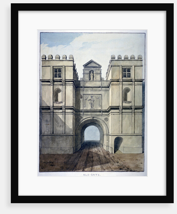 Aldgate, London, c1820(?) by Frederick Nash