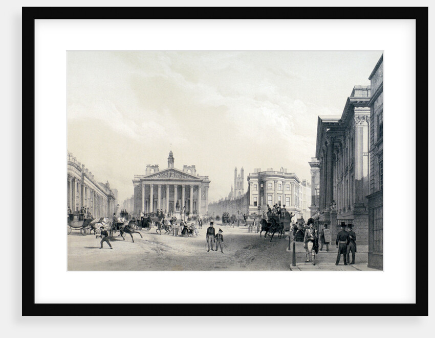 The Bank of England, Royal Exchange and Mansion house by Jules Louis Arnout
