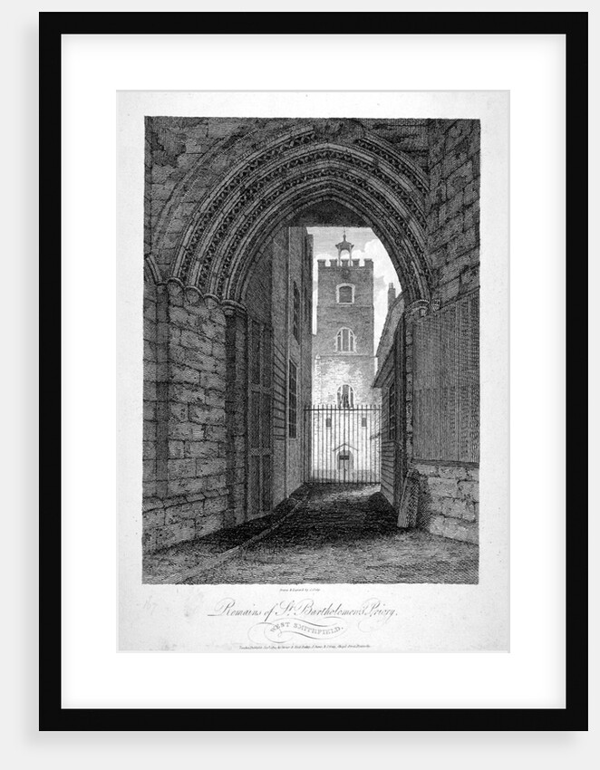 Gateway to the Church of St Bartholomew-the-Great, Smithfield, City of London by John Greig