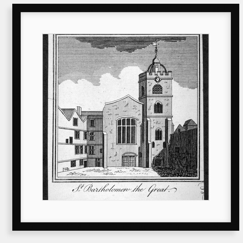 View of the Church of St Bartholomew-the-Great, Smithfield, City of London by Anonymous