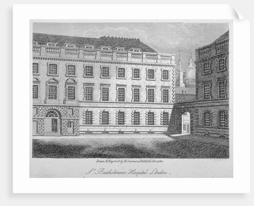 St Bartholomew's Hospital, Smithfield, City of London by H Simmons