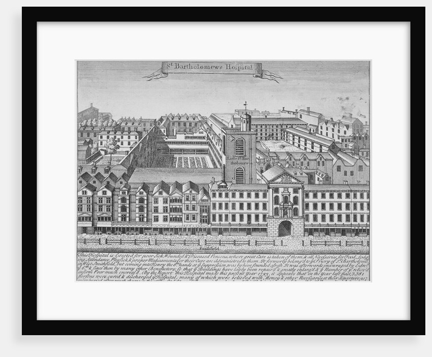 St Bartholomew's Hospital, Smithfield, City of London by Anonymous