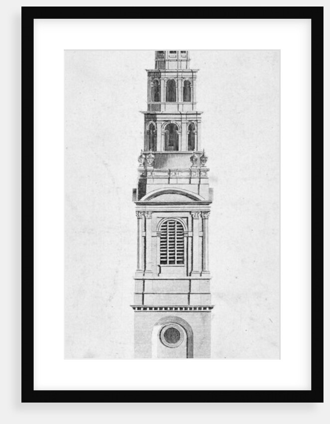 Steeple of St Bride's Church, Fleet Street, City of London by Anonymous