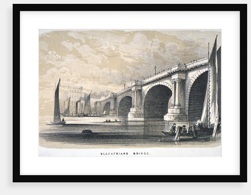 View of Blackfriars Bridge looking south, London by Anonymous