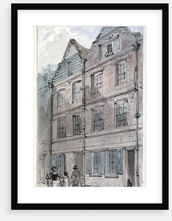 Houses in Blackhorse Alley, Fleet Street, City of London by James Findlay