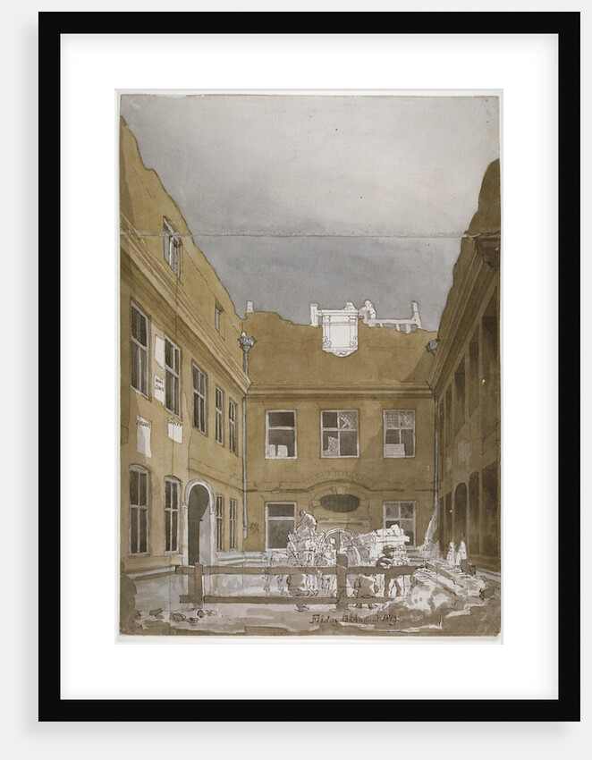 Blackwell Hall, City of London by Robert Blemmell Schnebbelie