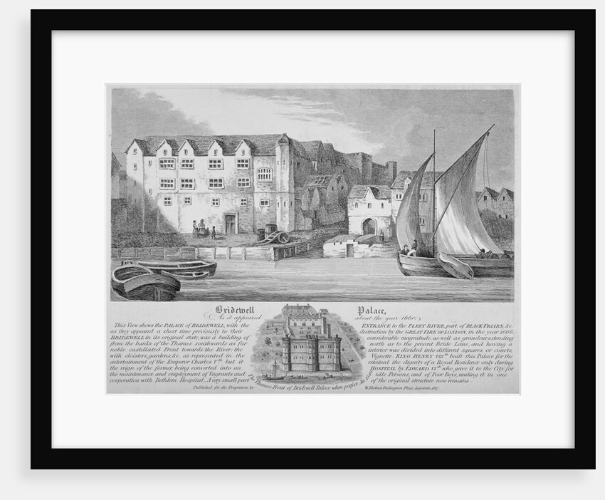 Bridewell, City of London, 1666 (1817) by Anonymous