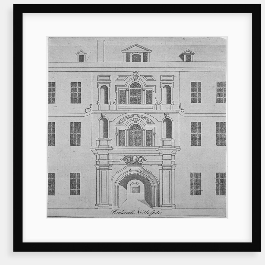 North gate of Bridewell, City of London by Anonymous