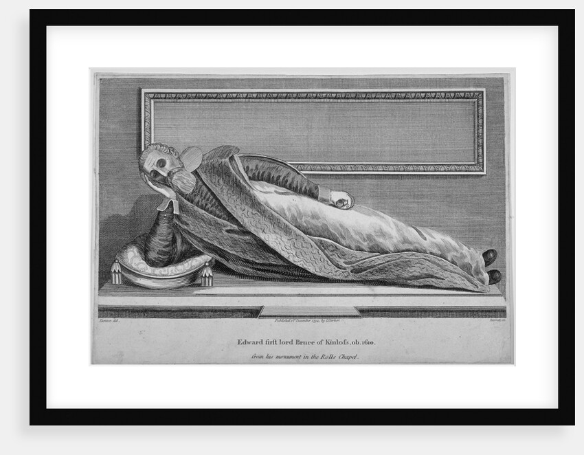 Monument to Sir Edward Bruce in Rolls Chapel, Chancery Lane, City of London by King