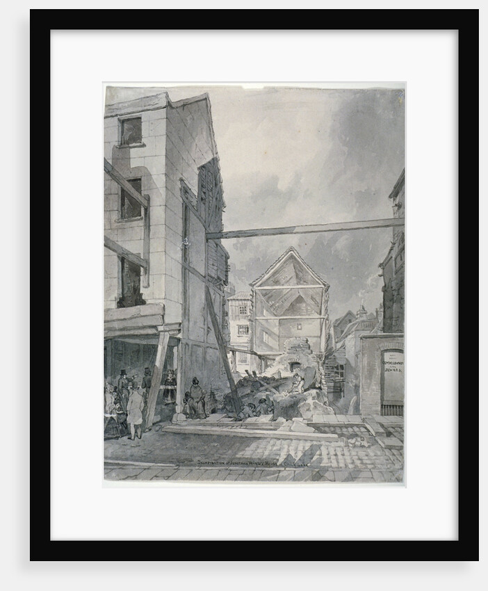 Chick Lane, City of London by Robert Blemmell Schnebbelie