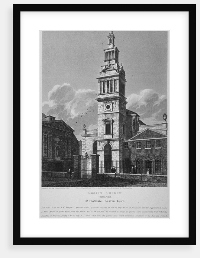 Christ Church, Newgate Street, City of London by William Wise
