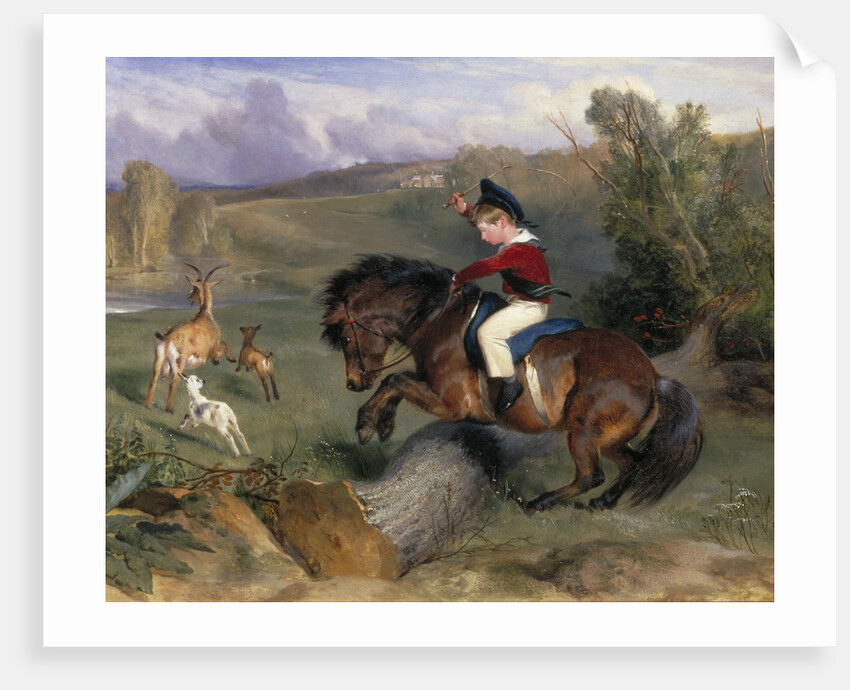 The First Leap: Lord Alexander Russell on his Pony 'Emerald' by Edwin Henry Landseer