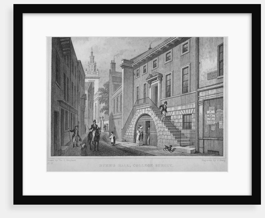 View of the Dyers' Hall, College Street, City of London by John Greig