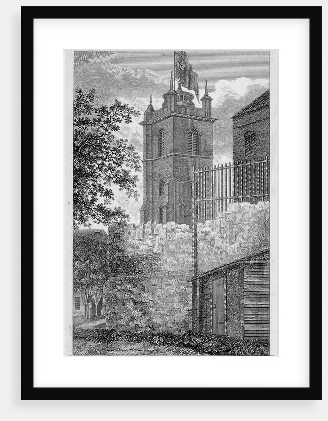 Church of St Giles without Cripplegate, and London Wall, City of London by James Peller Malcolm
