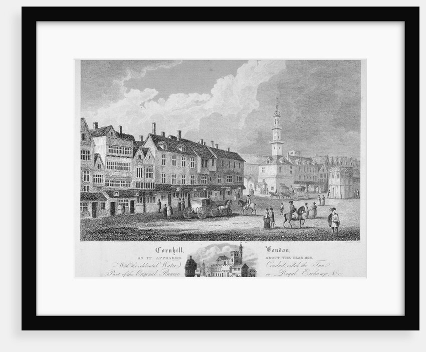 Cornhill, City of London, c1630 (1818) by Bartholomew Howlett