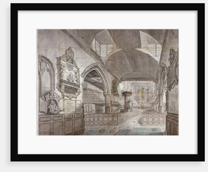 Church of St Giles without Cripplegate, City of London by John Carter